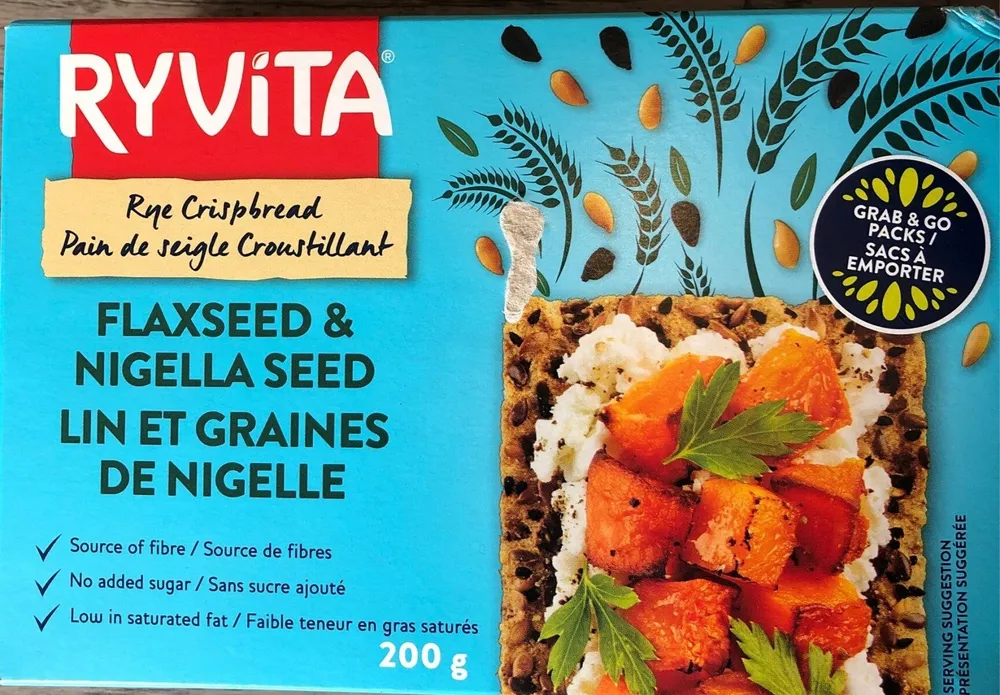 Ryvita lin er graines de nigelle