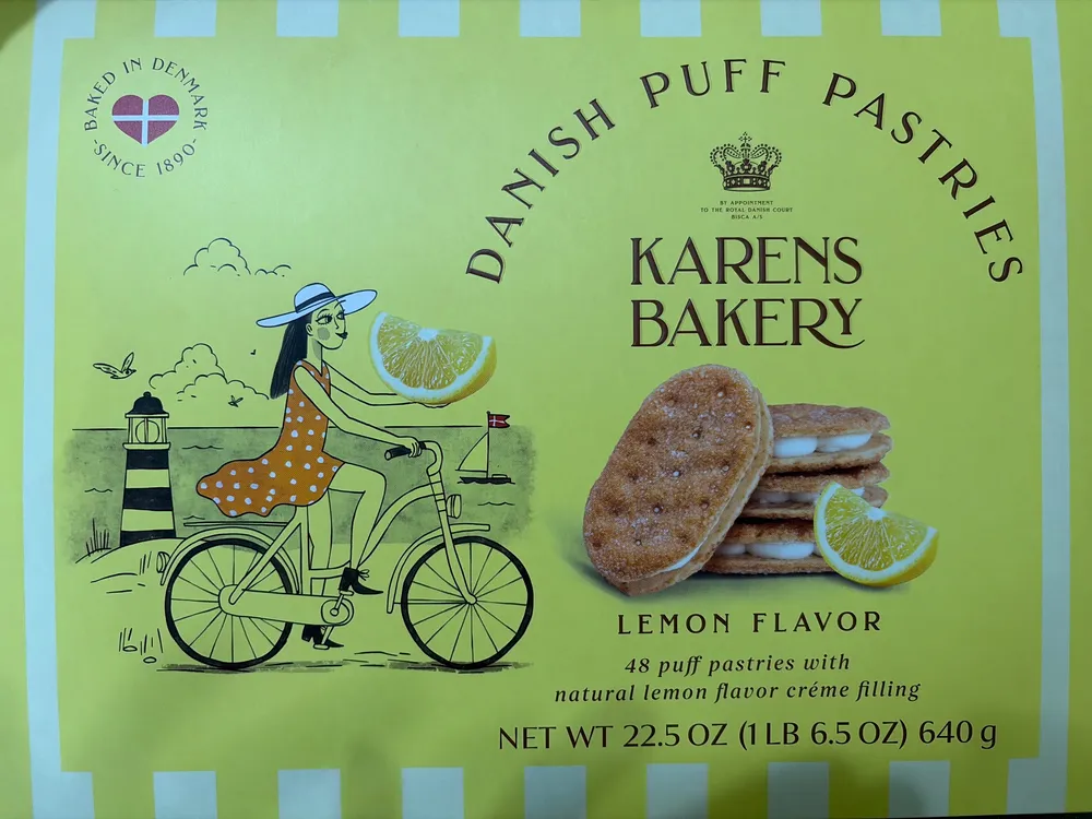 Danish Puff Pastry Lemon Flavor