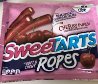 Cherry punch soft & chewy ropes candy, cherry punch