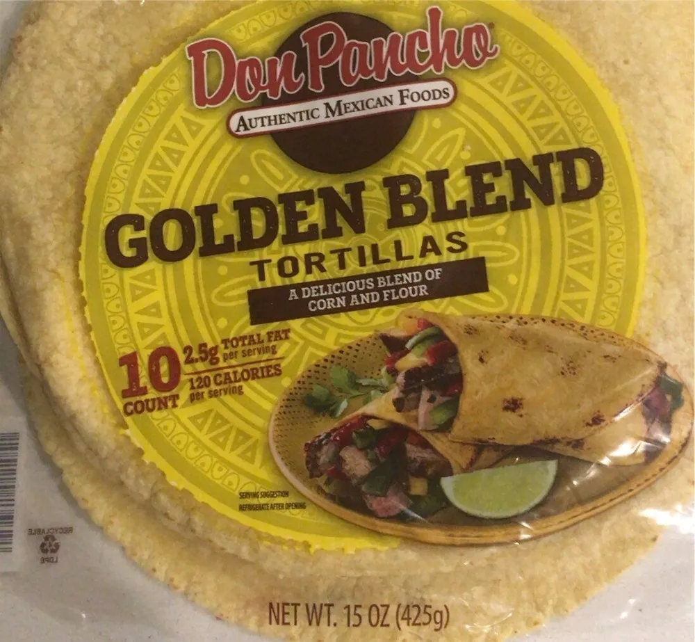 Golden blend tortillas