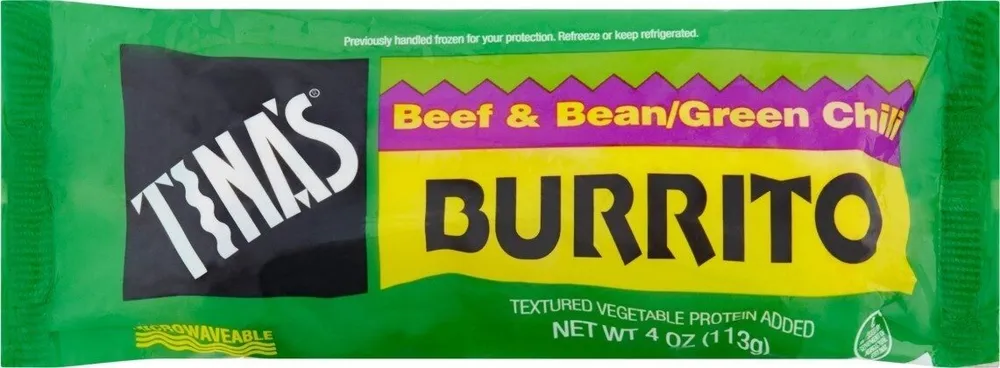 Beef & Bean/Green Chili Burrito