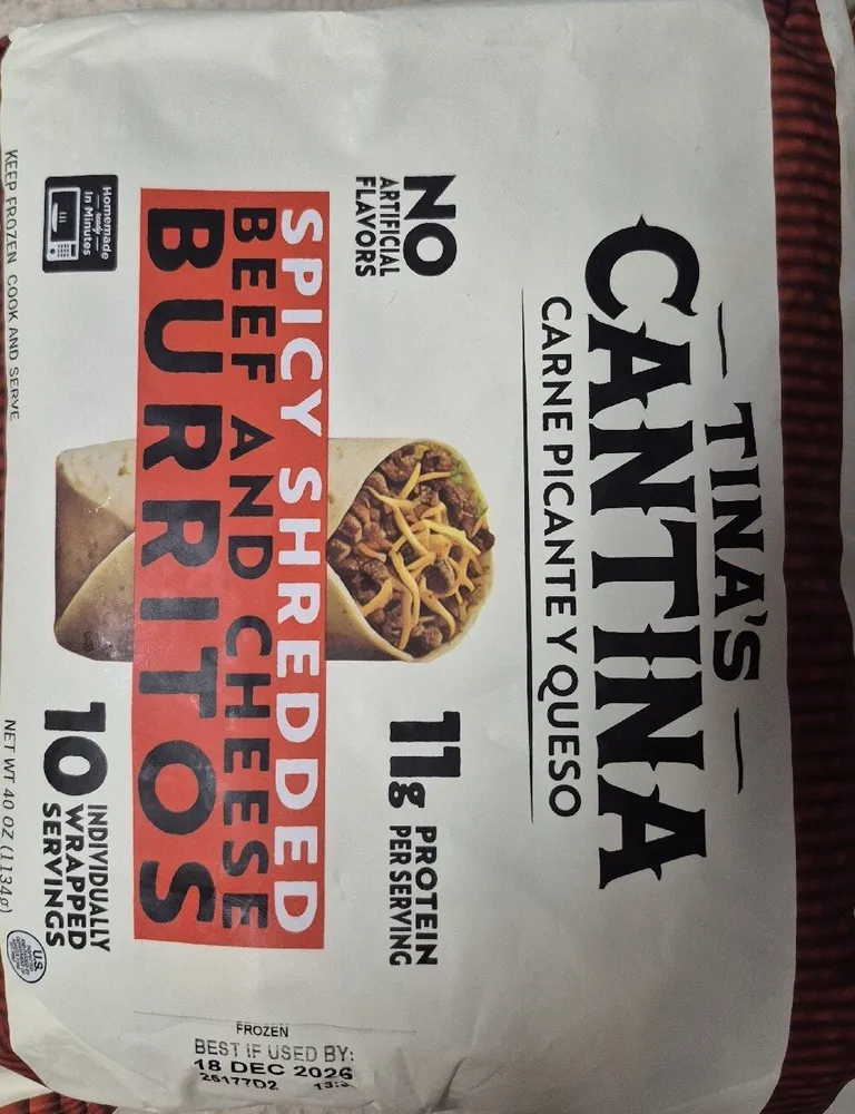 Spicy Shredded Beef and Cheese Burritos