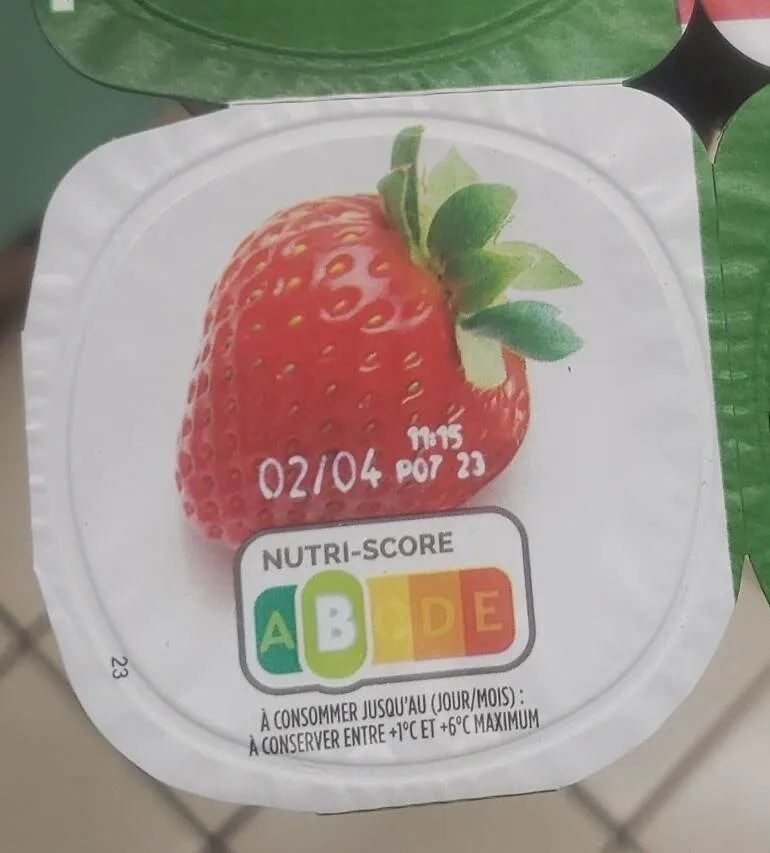 yaourt à la fraise