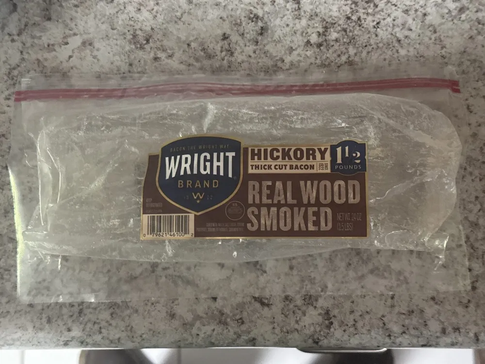 Hickory Thick Cut Bacon Real Wood Smoked