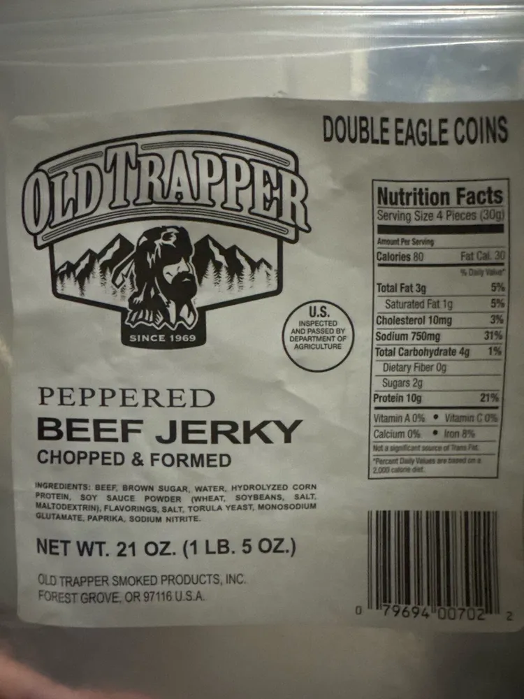 Double Eagle Coins - Peppered Beef Jerky