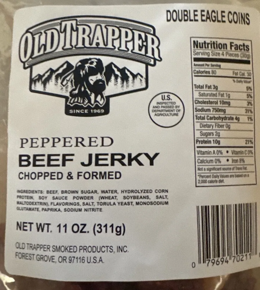 Peppered Beef Jerky Double Eagle Coins