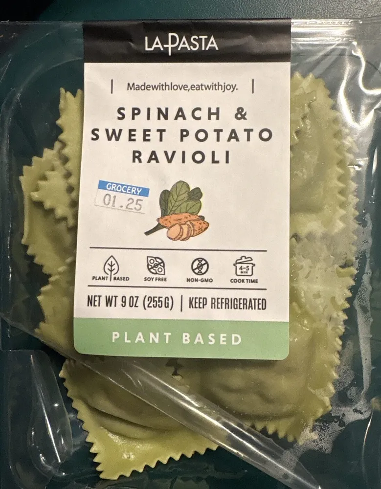 Spinach and Sweet Potato Ravioli
