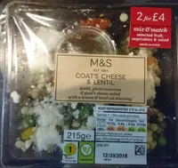 Goat's cheese & lentil