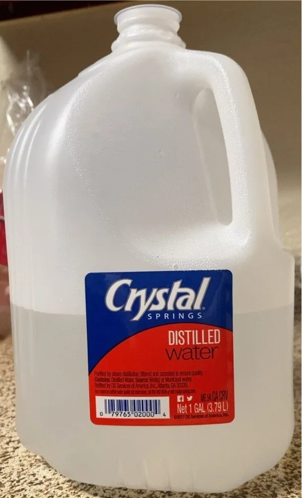 distilled water