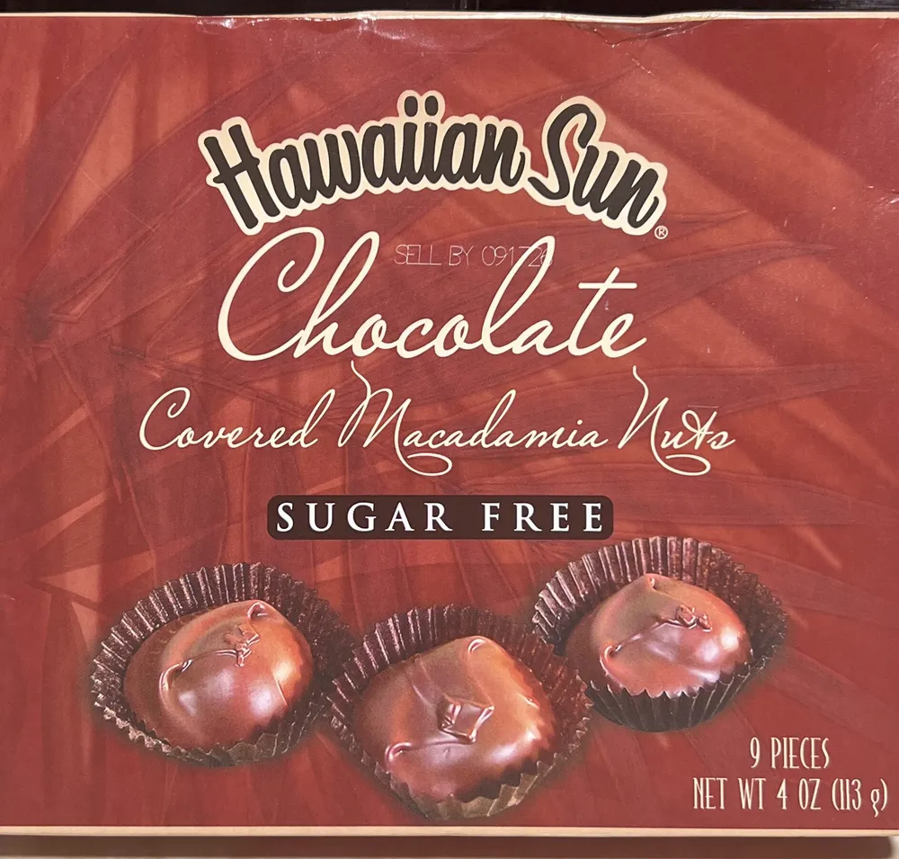 Chocolate covered macadamia nut – sugar-free