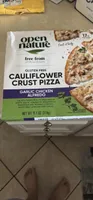 GLUTEN FREE CAULIFLOWER CRUST PIZZA GARLIC CHICKEN ALFREDO
