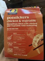Chicken & vegetable organic potstickers