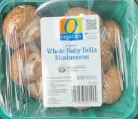 Organic Whole baby bella mushrooms