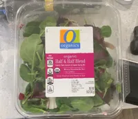 half & half blend organic baby spinach & spring mix