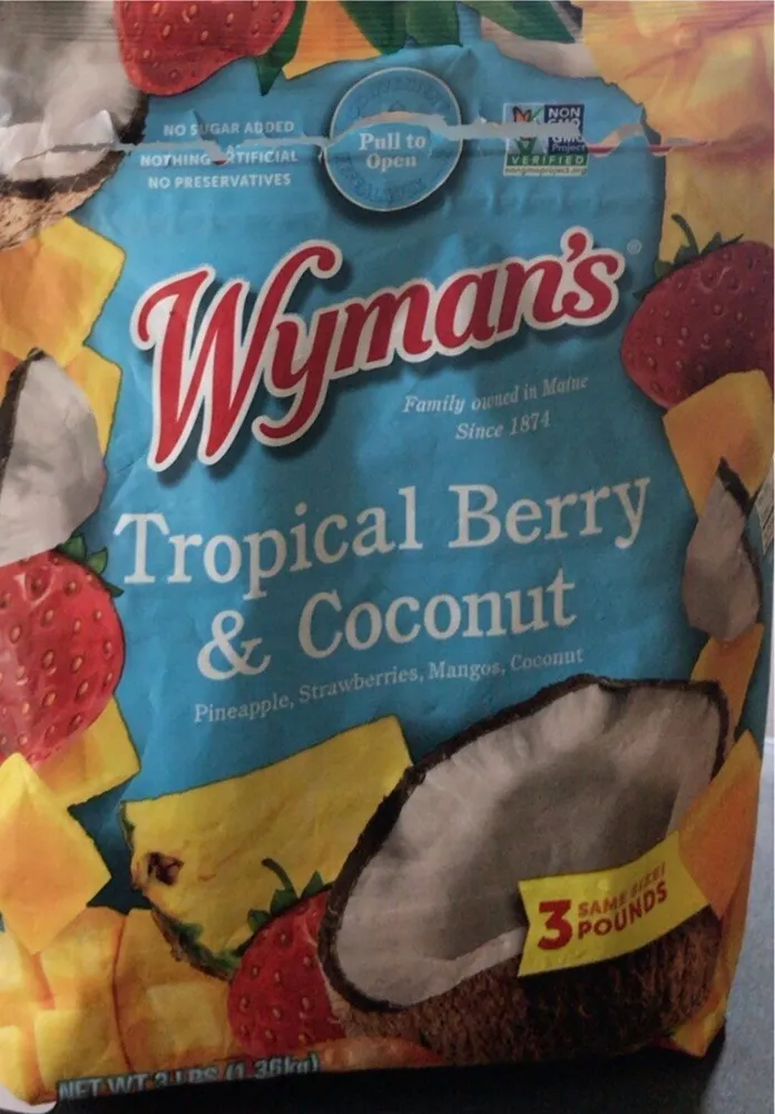 tropical berry and coconut fruit mic