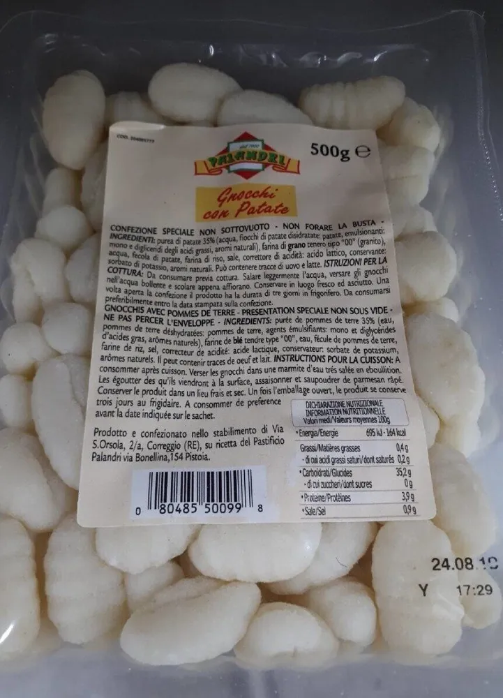 Gnocchi con patate