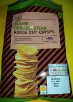 Flame grilled steak - Ridge cut crisps