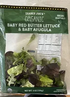 Organic Baby Red Butter Lettuce & Baby Arugula