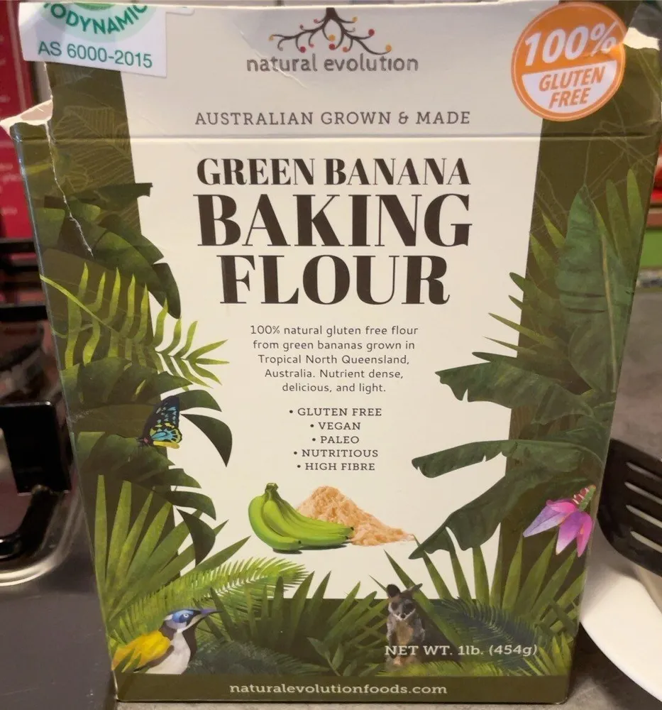 Green banana baking flour
