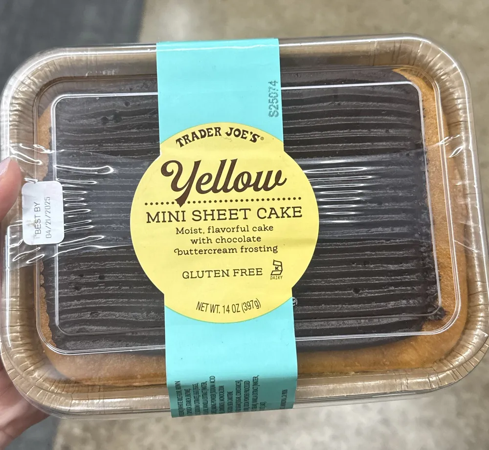 Yellow Mini Sheet Cake