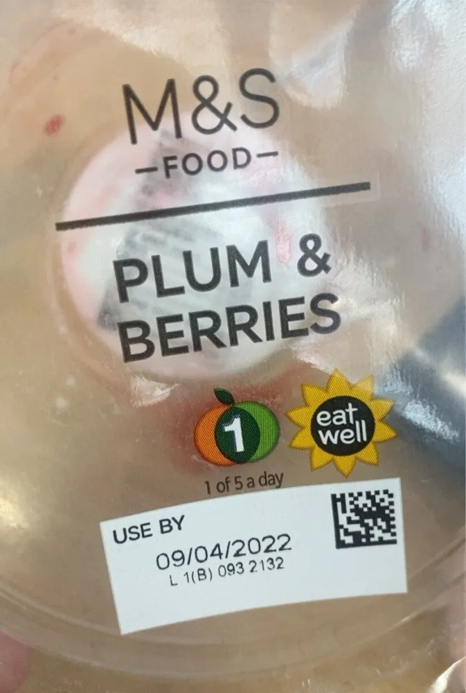 Plum & berries