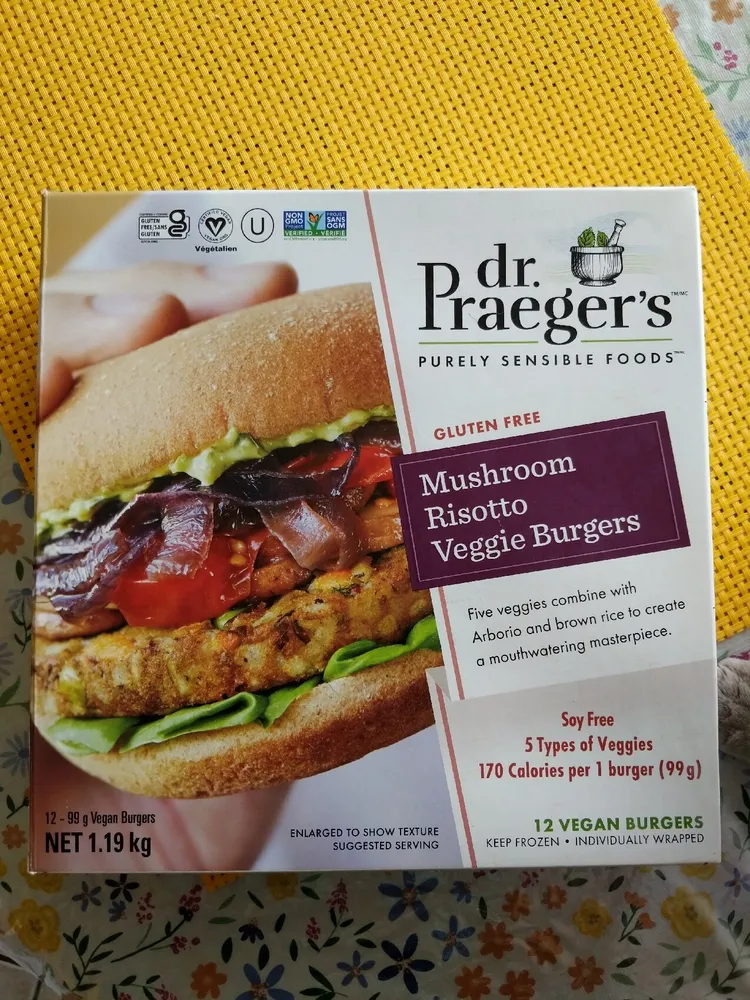 Mushroom Risotto Veggie Burgers