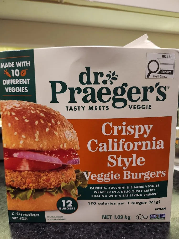 Dr Praegers Crispy California Style Burgers