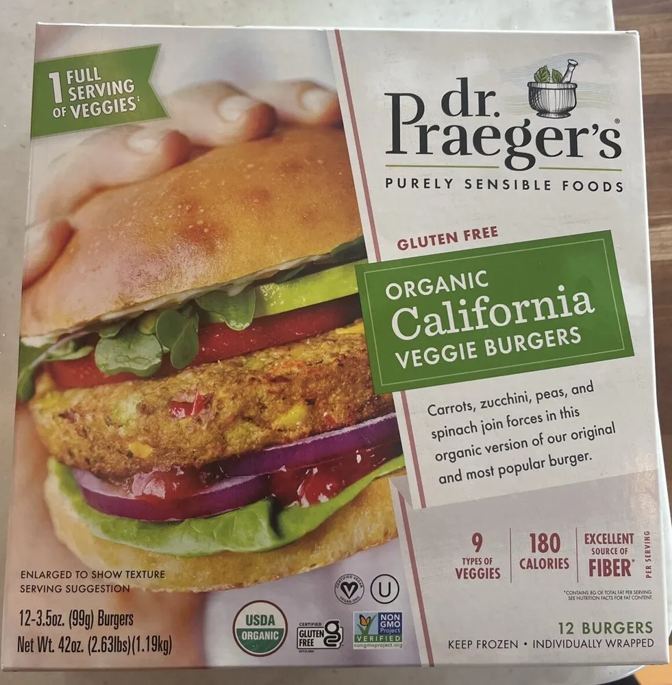 Organic California Veggie Burgers