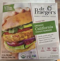 Organic California Veggie Burgers