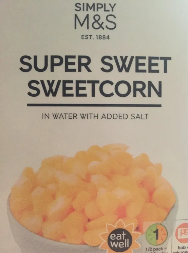 Super sweet sweetcorn