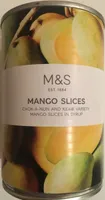 Mangue en tranches au sirop