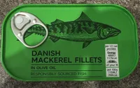 Danish Mackerel Fillets in Olive Oil