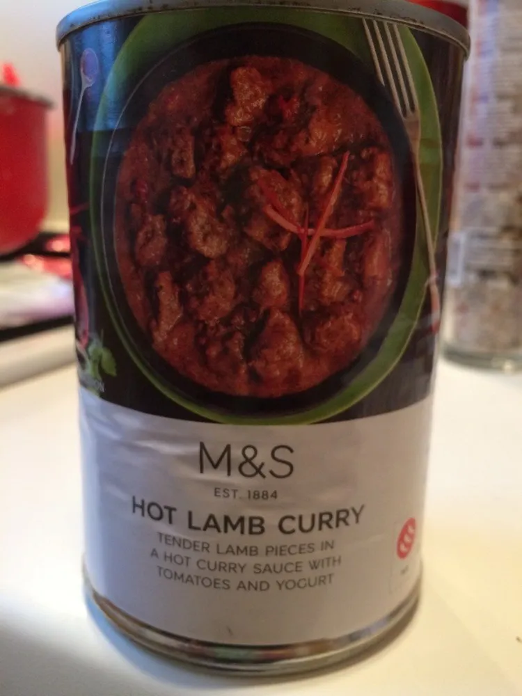 Hot lamb curry