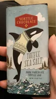 Toffee sea salt dark chocolate truffle