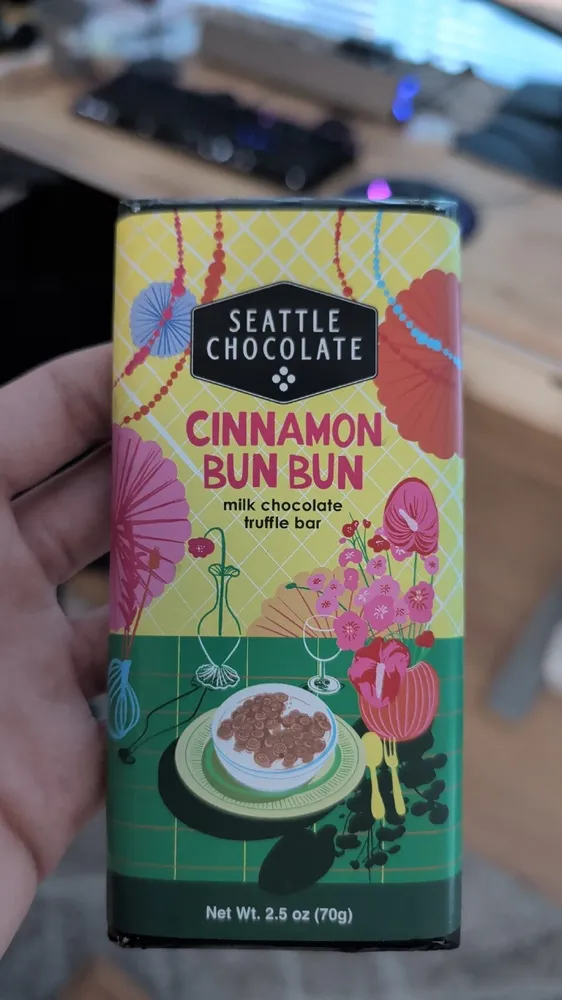 Cinnamon Bun Bun Milk Chocolate Truffle Bar