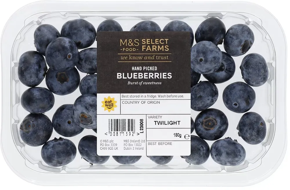 Hand Picked Blueberries