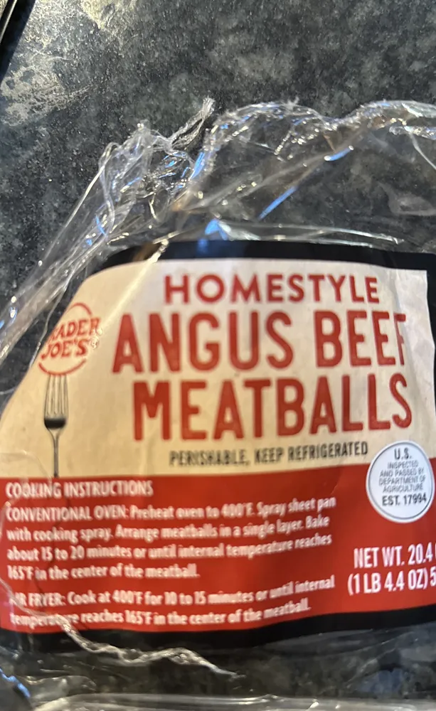Homestyle Angus Beef Meatballs