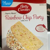 Rainbow chip cake
