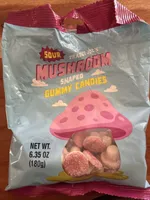 Sour Mushroom Shaped Gummy Candies