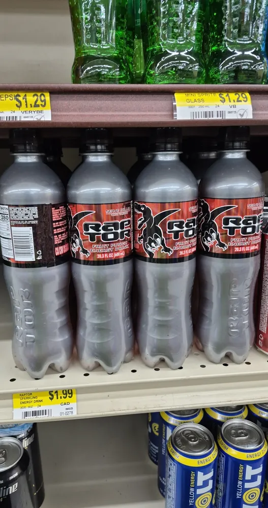 RAPTOR FRUIT PUNCH ENERGY DRINK