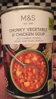 Chunky vegetable & chicken soup
