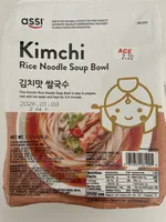 Rice noodles with kimchi flavored soup