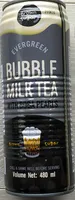 Bubble milk tea with boba pearls