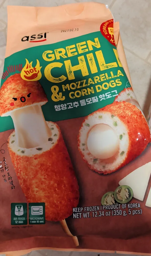 Green Chili & Mozzarella Corn Dog