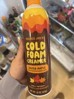 Salted maple cold foam