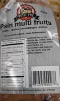 Pain multi fruits
