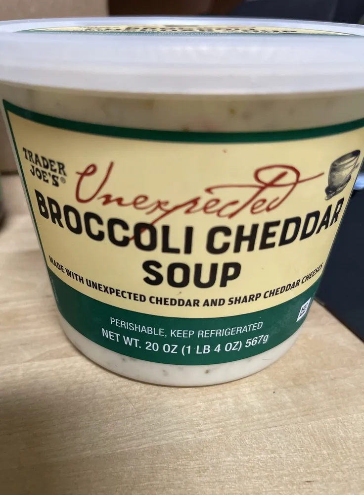 Unexpected Broccoli Cheddar Soup