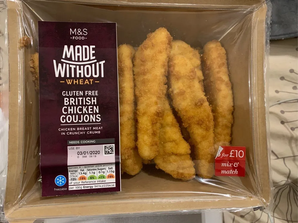 British chicken goujons