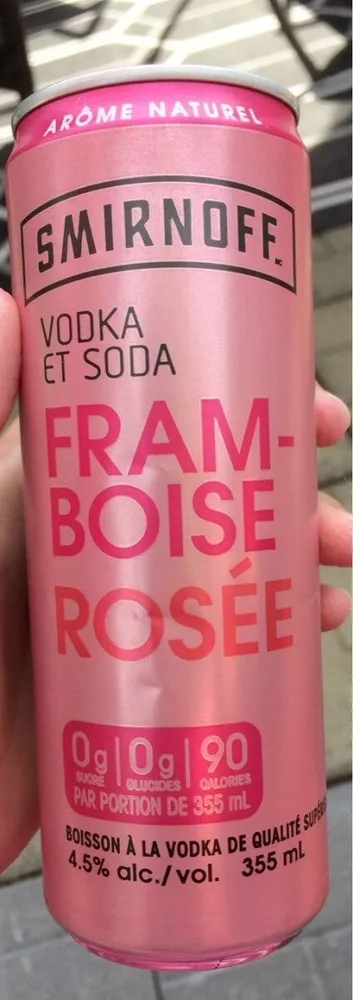 Voka soda framboise rosée