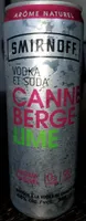 Smirnoff canneberge lime 0 sucre